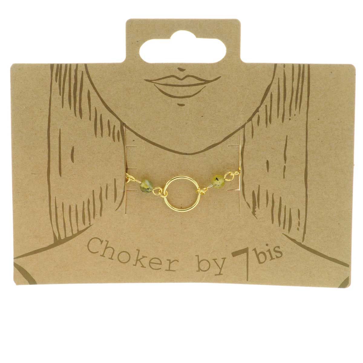 Collier Choker Perles Semi-précieuse