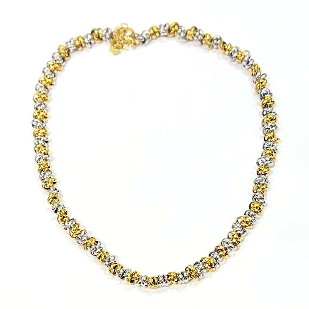 Collier acier bicolore Monroe