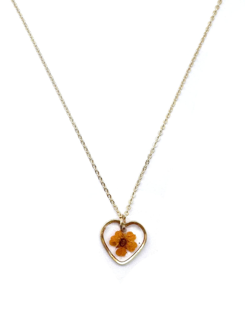 Collier Cœur Eternel Fleur Séchée — vue 4