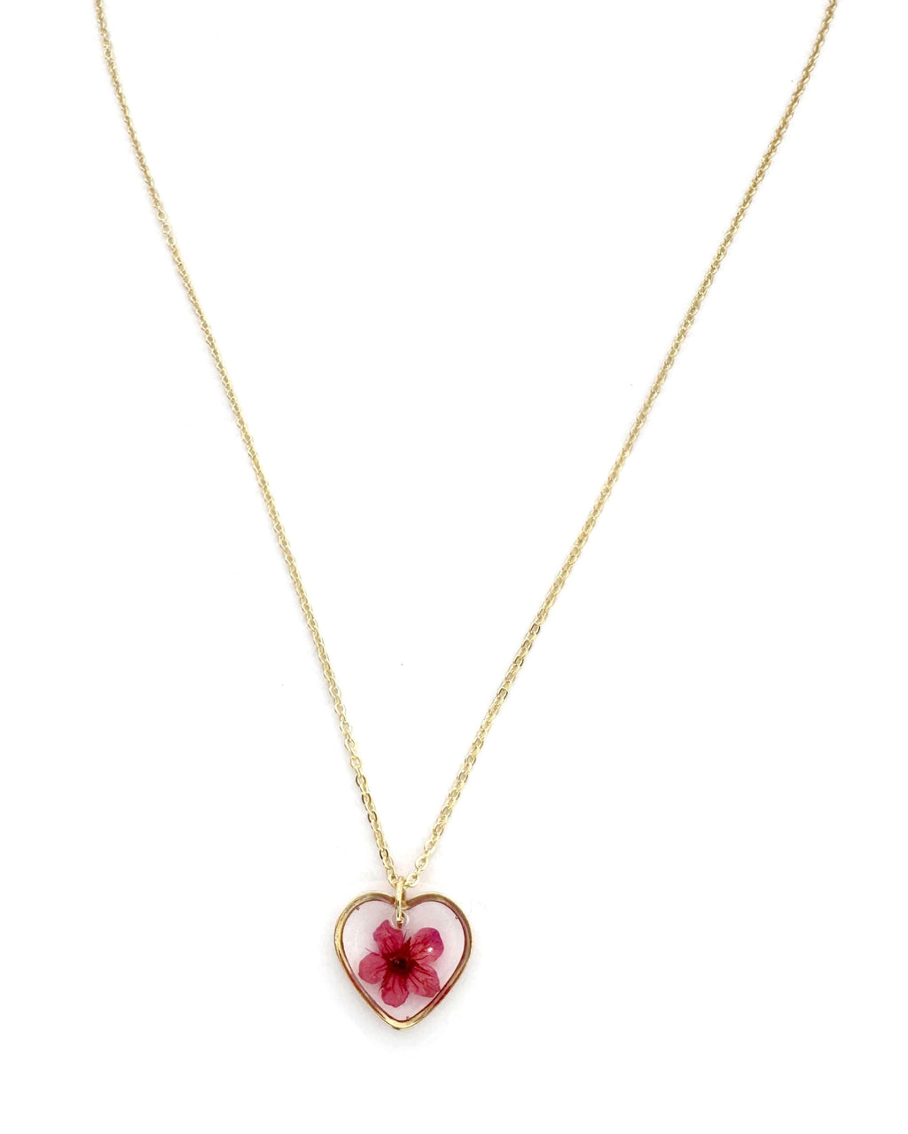 Collier Cœur Eternel Fleur Séchée — vue 6