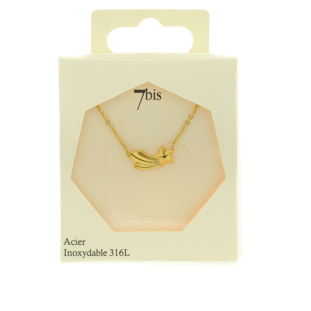 Collier Etoile Filante Porte Bonheur