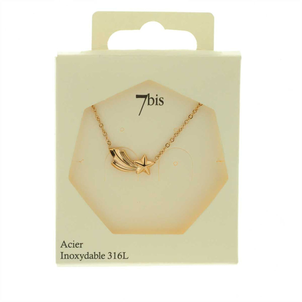 Collier Etoile Filante Porte Bonheur