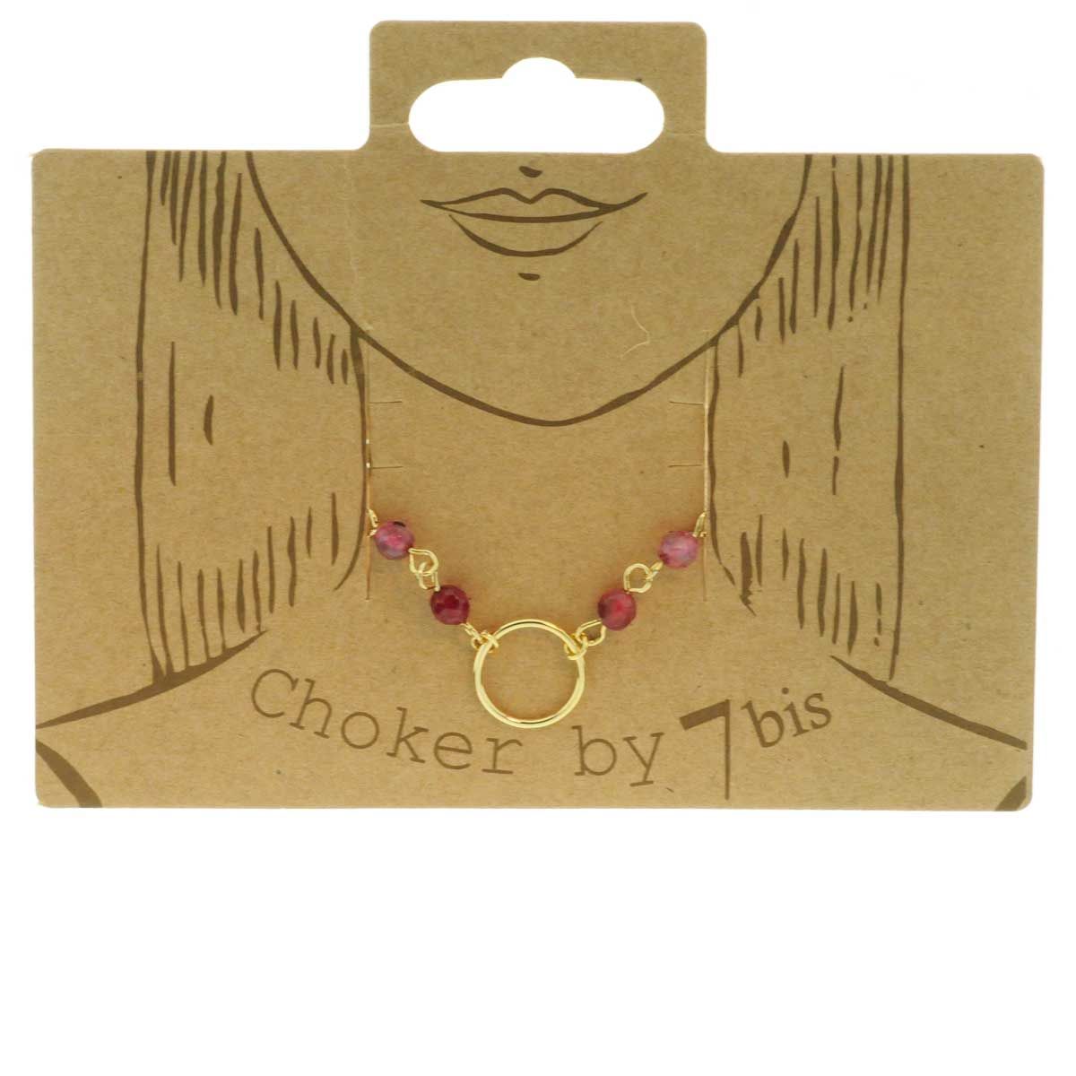 Collier Choker Perles Semi-précieuse