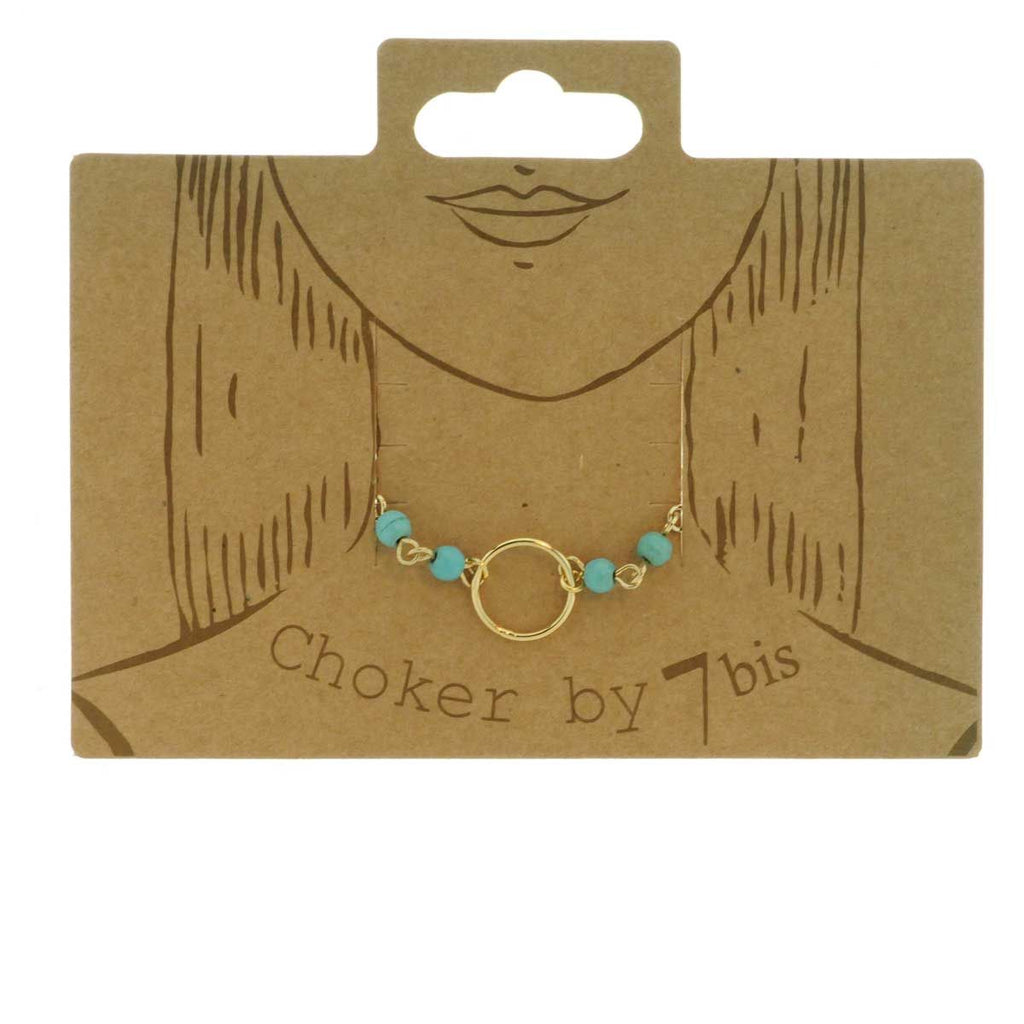 Collier Choker Perles Semi-précieuse