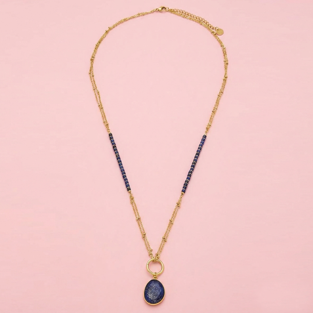 Collier Soleil Bleu