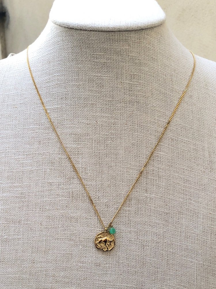 Collier Lien Astral Taureau x Chrysoprase — vue 2