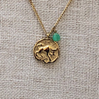 Collier Lien Astral Taureau x Chrysoprase