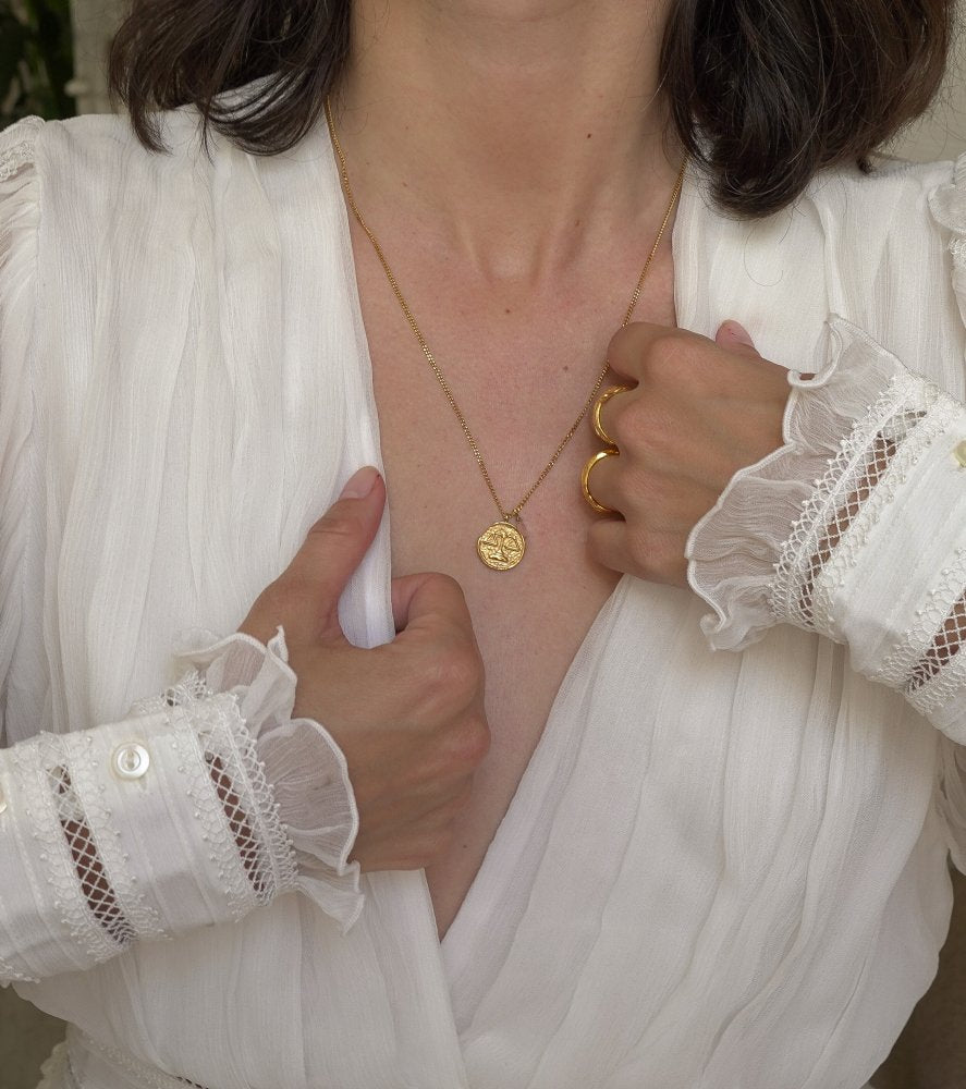 Collier Lien Astral Balance x Quartz rose — vue 2