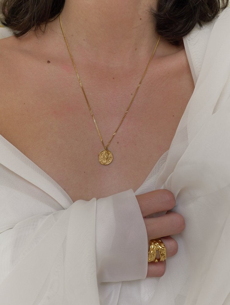 Collier Lien Astral Scorpion x Citrine