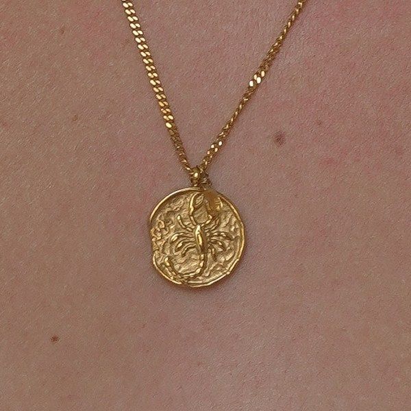 Collier Lien Astral Scorpion x Citrine