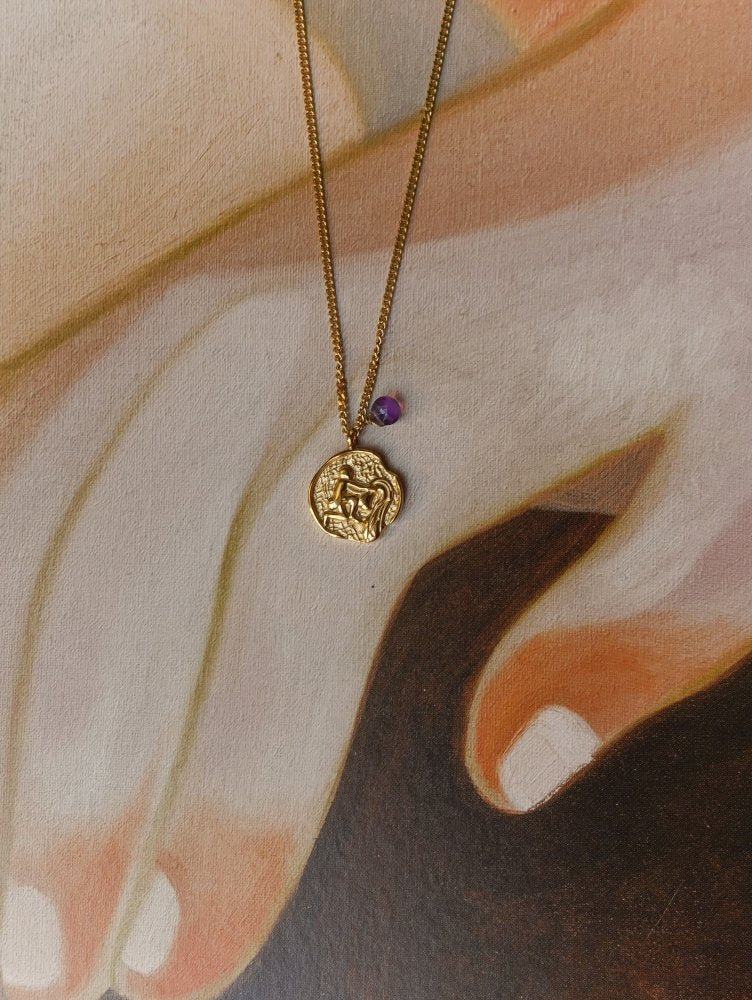 Collier Lien Astral Verseau x Améthyste