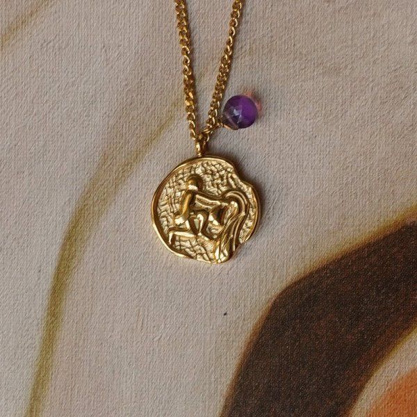 Collier Lien Astral Verseau x Améthyste