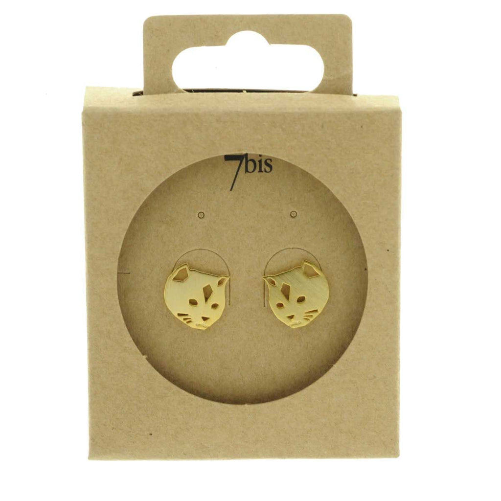 Boucles D'oreilles Chat Tête Mignonerie