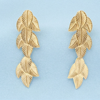 Boucles d'oreilles Feuilles Cascade