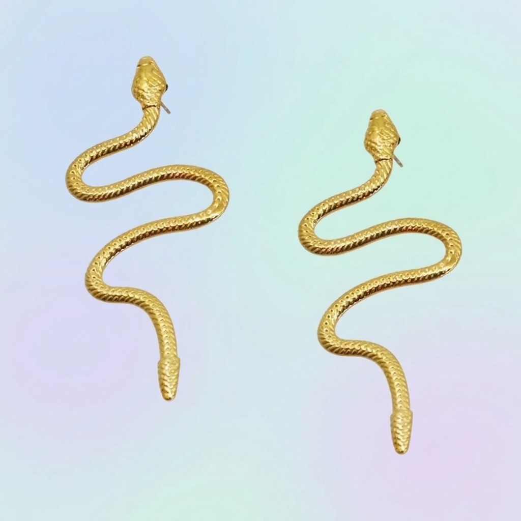 Boucles d'oreilles serpent Solanne