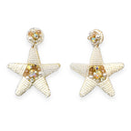 Boucles d’oreilles étoile en perles de rocaille — vue 2