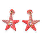 Boucles d’oreilles étoile en perles de rocaille — vue 3
