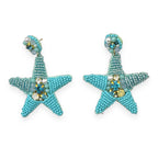 Boucles d’oreilles étoile en perles de rocaille — vue 4