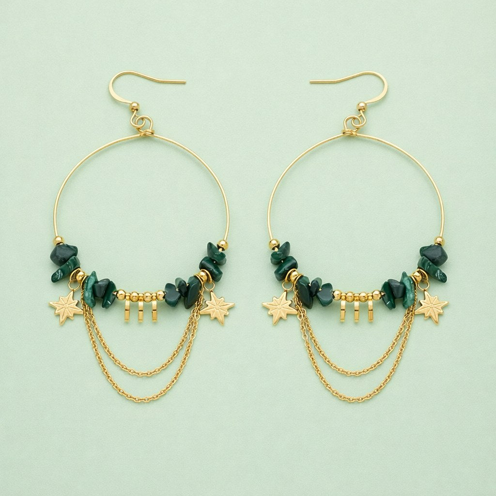 Boucles d'oreilles Ciel d'Orient