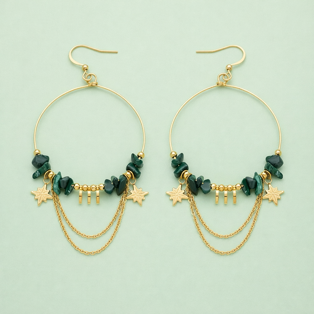 Boucles d'oreilles Ciel d'Orient