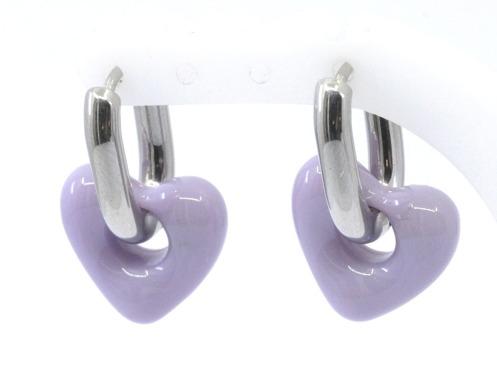 Boucles d'oreilles Lily Coeur — vue 10