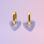 Boucles d'oreilles Lily Coeur — vue 2