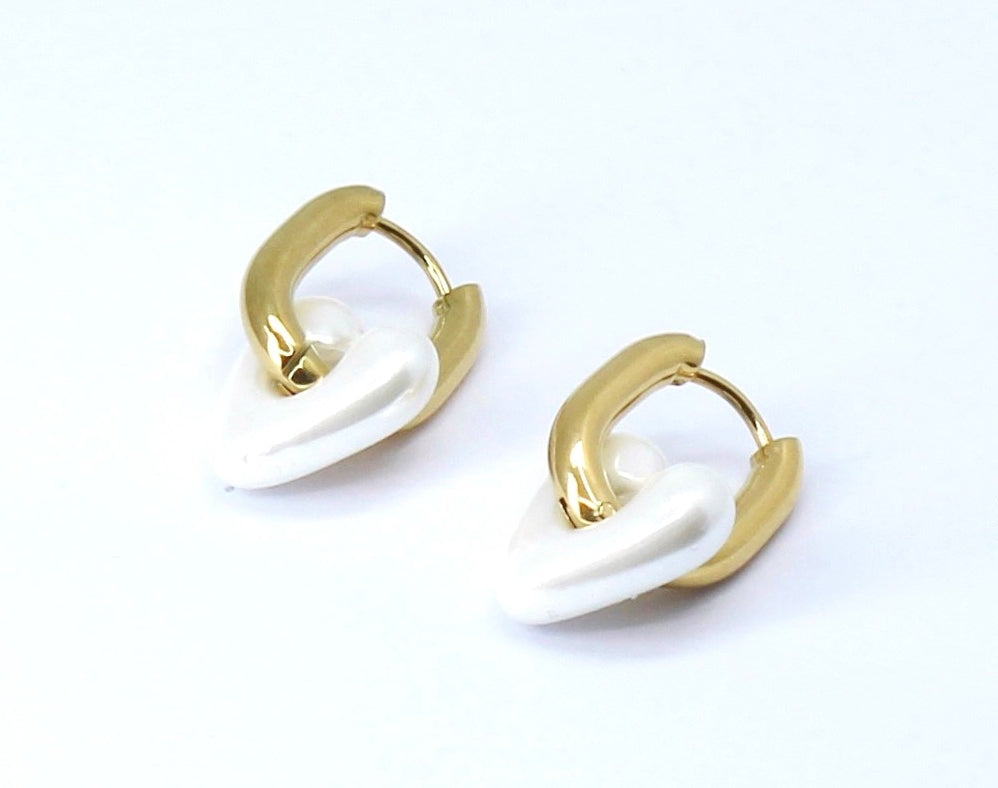 Boucles d'oreilles Lily Coeur — vue 4