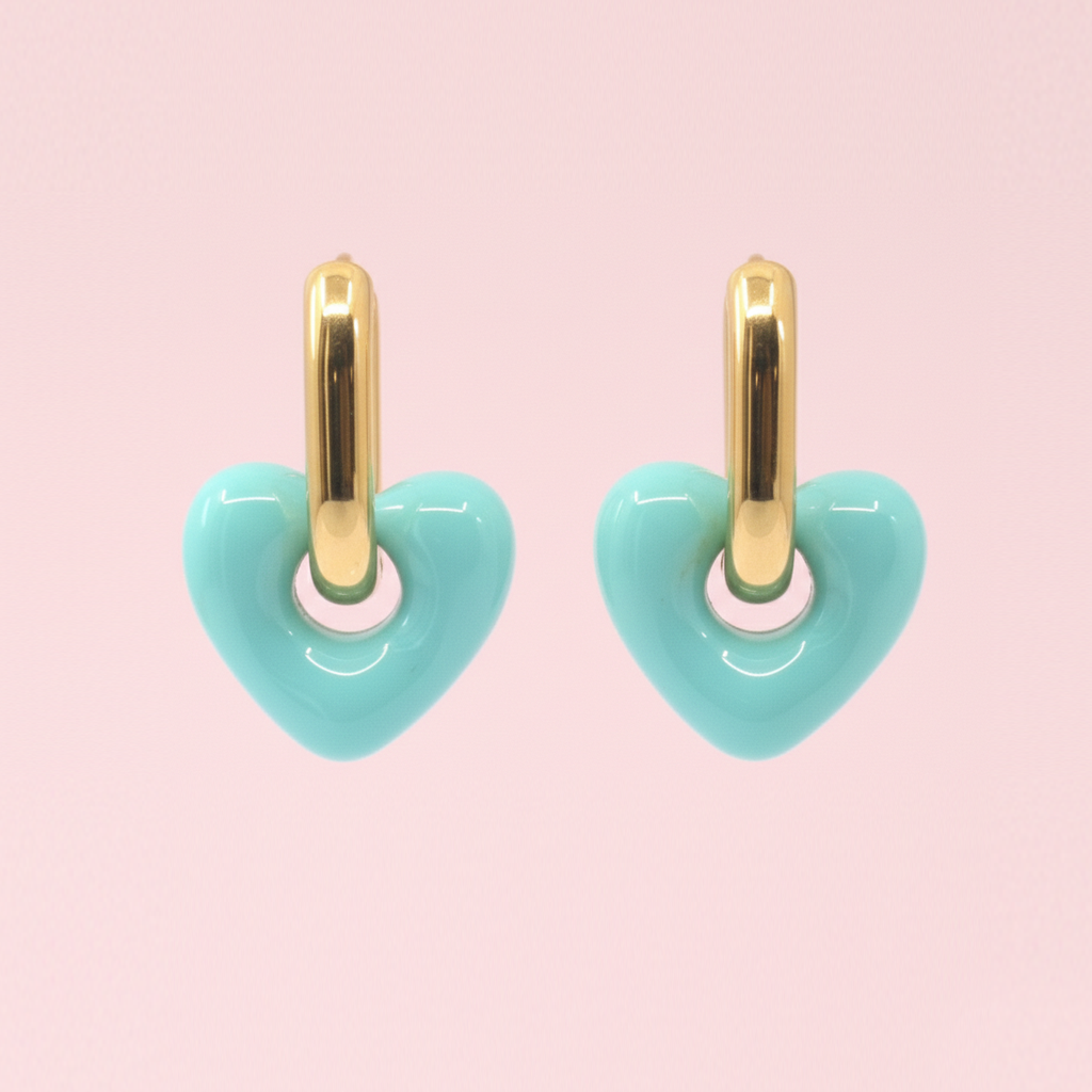 Boucles d'oreilles Lily Coeur