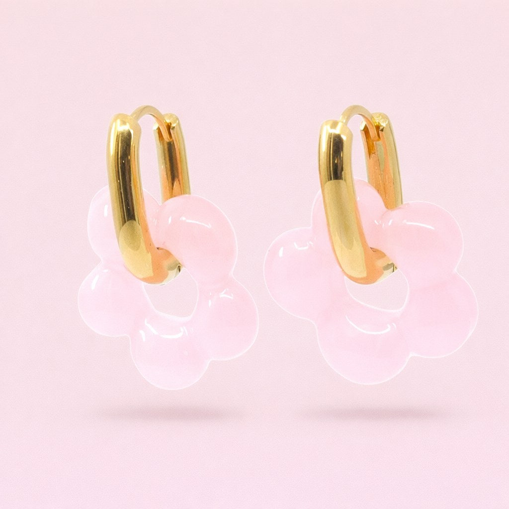 Boucles d'oreilles Fleur Loly — vue 4