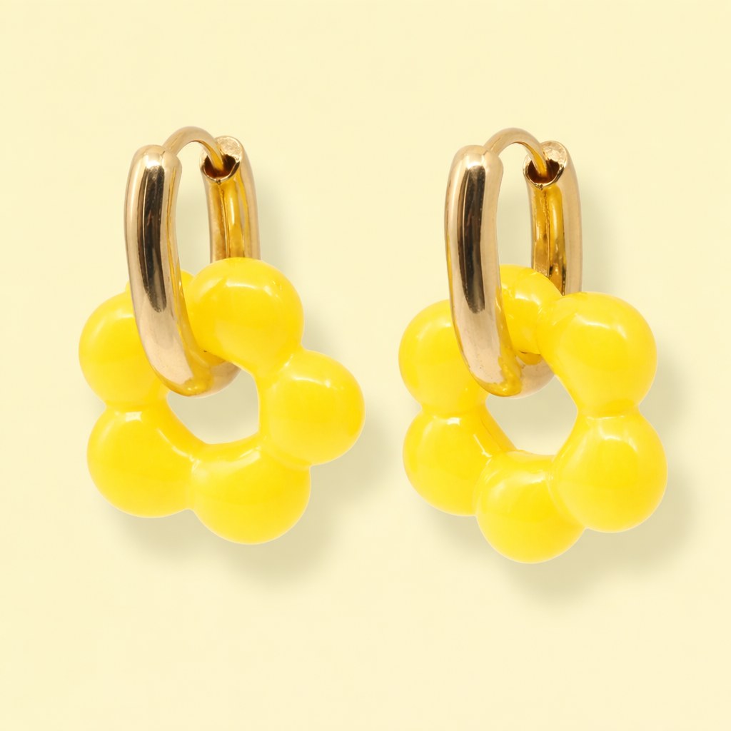 Boucles d'oreilles Fleur Loly — vue 5
