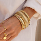 Bracelet Jonc Rose de Damas
