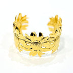 Bracelet manchette Marguerites