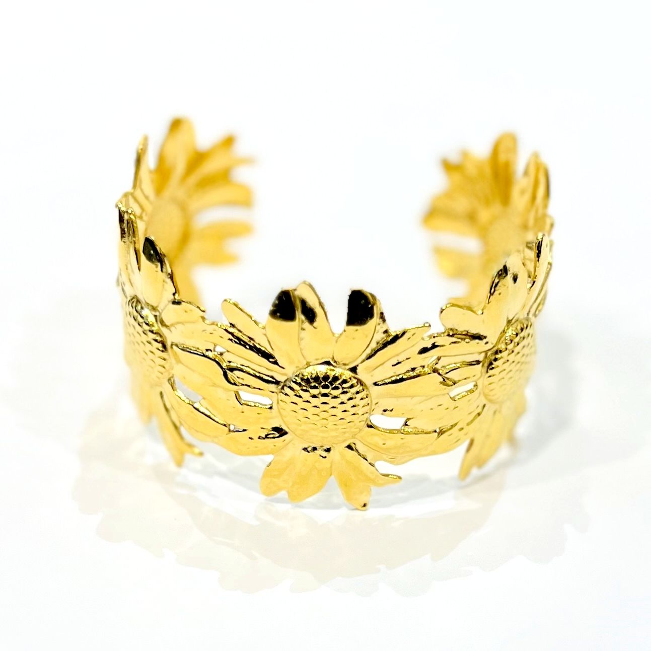 Bracelet manchette Marguerites