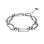 Bracelet acier grosse maille Linéa