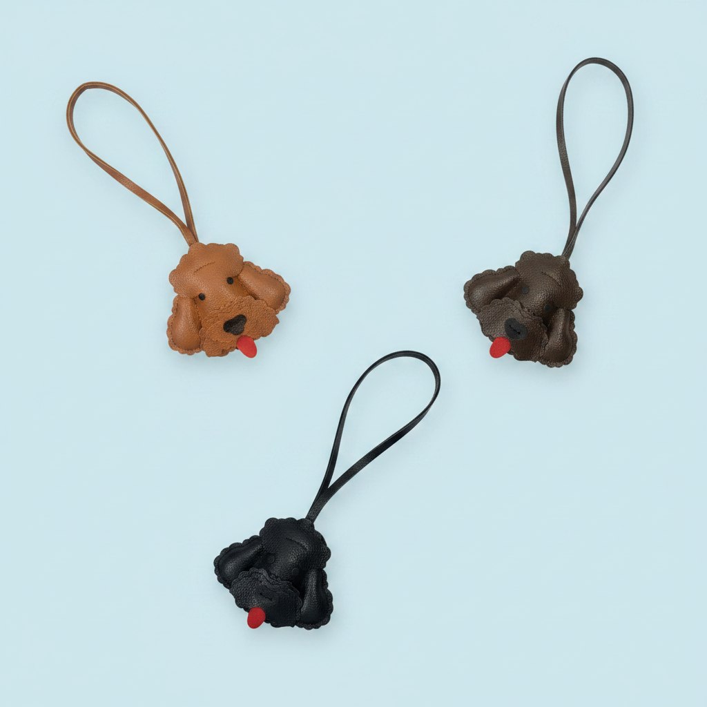 Bijou de sac chien Loulou le caniche