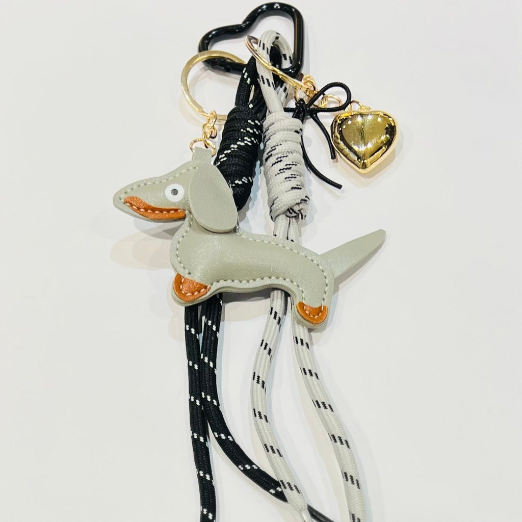 Porte-clé Teckel mon cœur