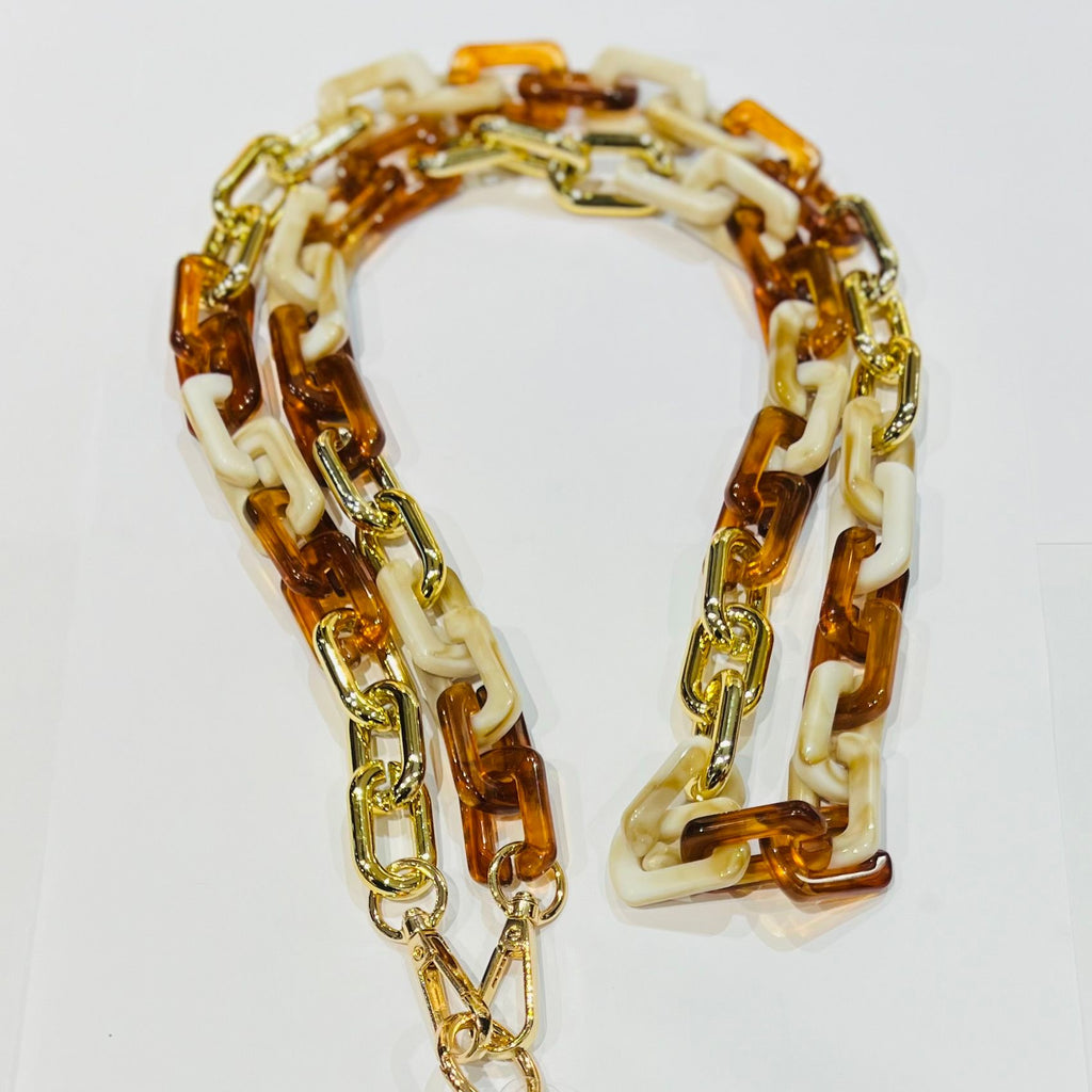 Chaîne téléphone Ambrée