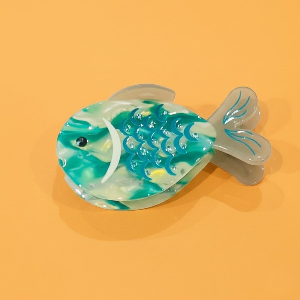 Pince à cheveux Poisson Perroquet