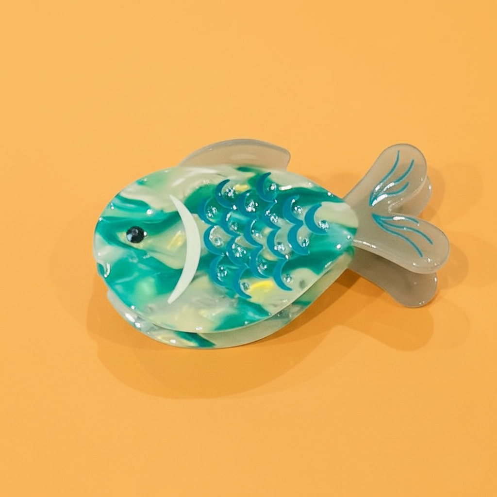 Pince à cheveux Poisson Perroquet