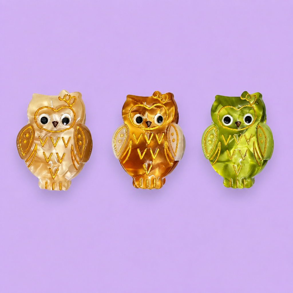 Pince à cheveux Hibou mini mini