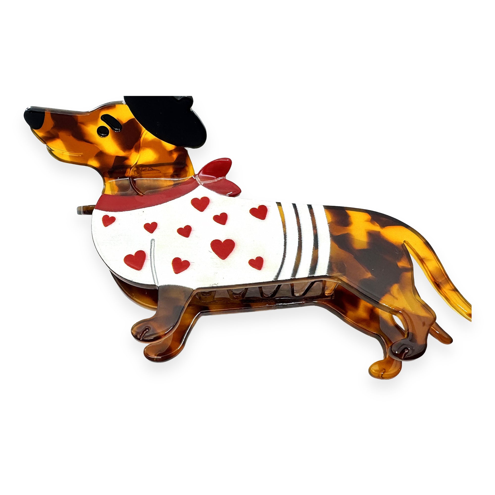 Pince Moyenne Teckel Écaille et Beret - 753865