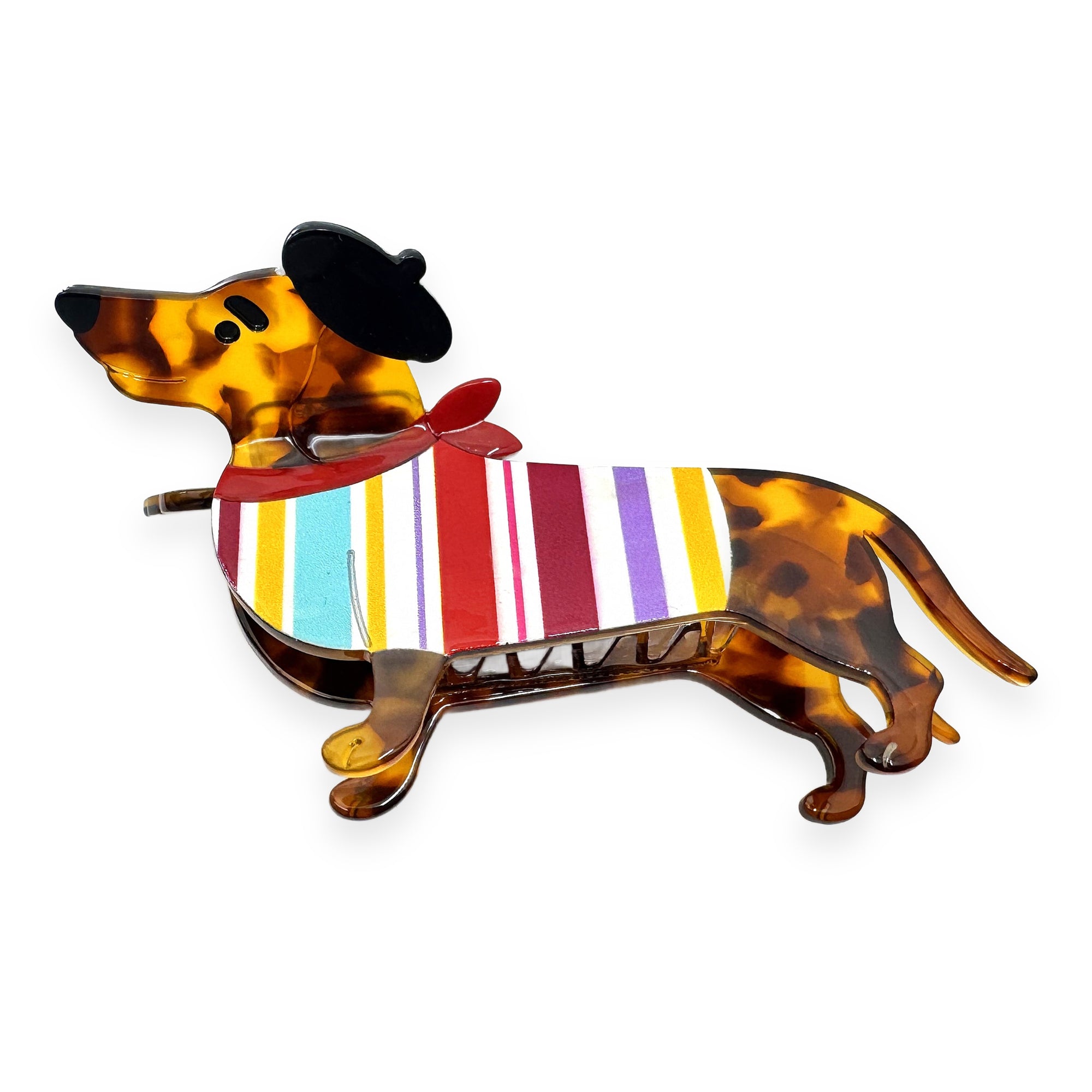 Pince Moyenne Teckel Écaille et Beret - 753865