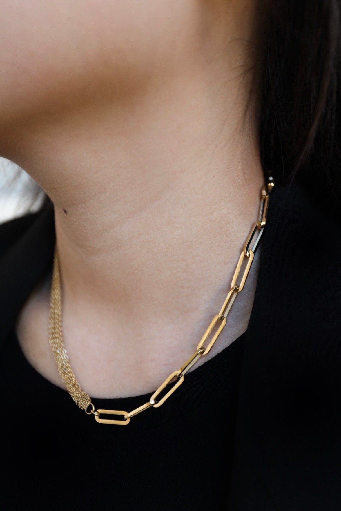 Collier grosse maille Linea