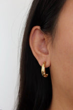 Demi-créoles serti étoilé