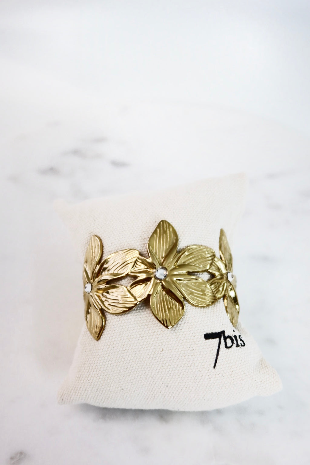 Bracelet Manchette Fleurs Aster