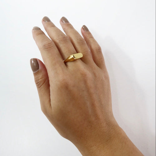 Bague chevalière Hermance