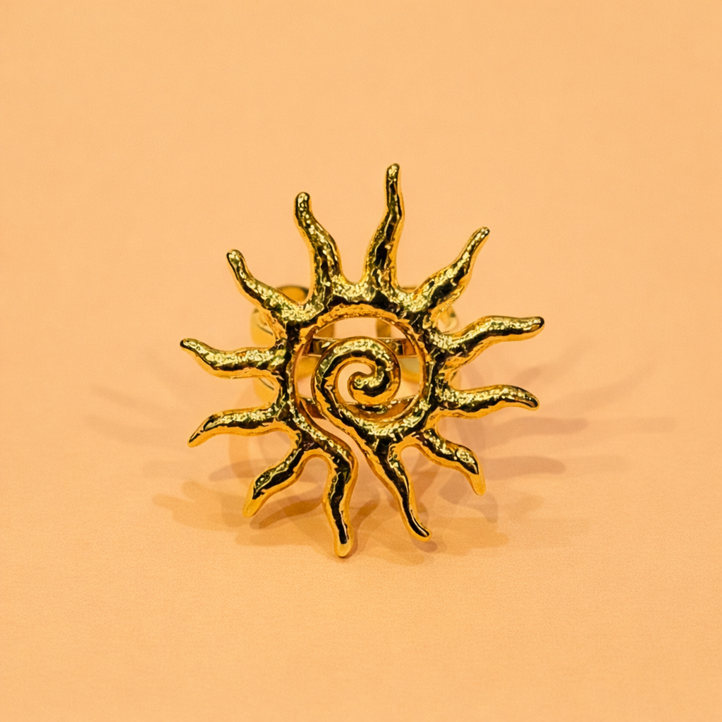 Bague Soleil Sculpturale