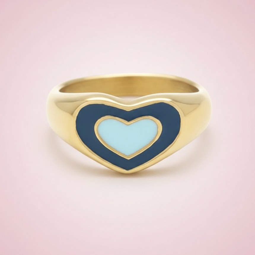 Bague Cœur Sixtees