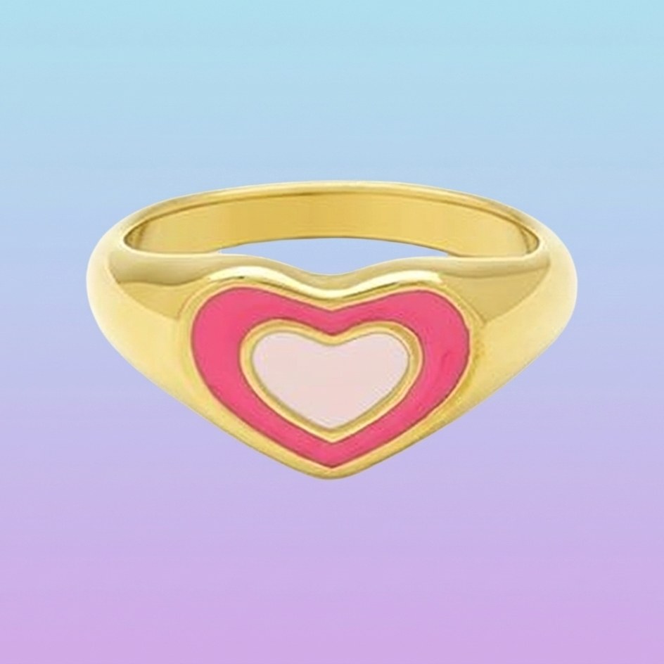 Bague Cœur Sixtees — vue 3