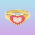 Bague Cœur Sixtees — vue 3